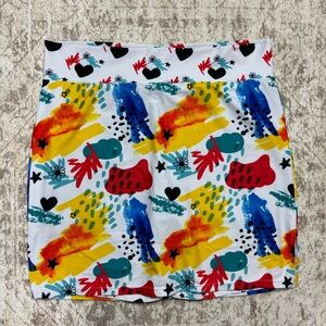 Skort Obsession Abstract Print Skort Size L